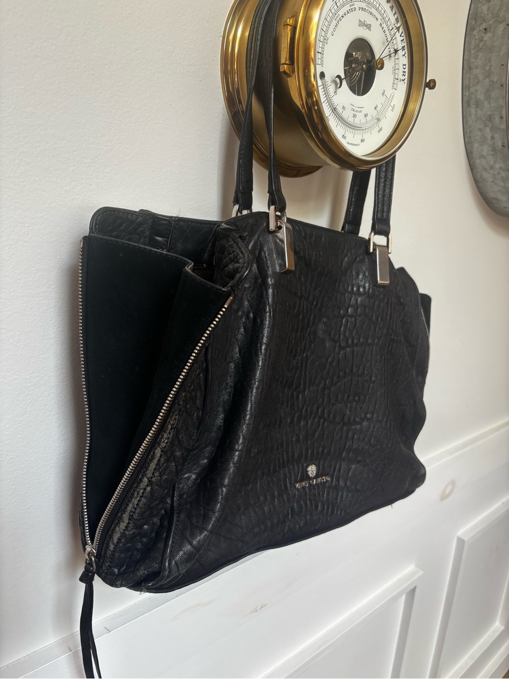 Vince Camuto Riley Large Tote pebbled genuine leather